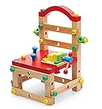 豚宝 木のおもちゃ 座れるの椅子 組み立てあそび 男の子/大工 工具 知育 木製 玩具