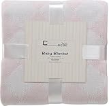 Elegant Knit Argyle Baby Blanket (Pink) by Cream Bebe
