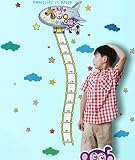 Winhappyhomeスペースフライトキッズ成長チャートの高さデカール壁アートのステッカーリビングルーム寝室保育園取り外し背景装飾デカール