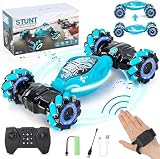 RC スタントカー RCカー ジェスチャーセンシング スタントカー 4WD リモートコントロールカー 変形 2.4Ghz ハンドコントロール 360°回転 RCカー 音楽&ライト付き 子供への誕生日プレゼント 男の子への最高のギフト 6-12歳