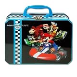 Super Mario MarioKart Wii Deluxe Rectangle Tin Box With Plastic Handle [並行輸入品]