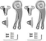 Alise 2個折りたたみ蓋Lift Up Stayサポートバッファヒンジ、クローム仕上げ HY001-2P