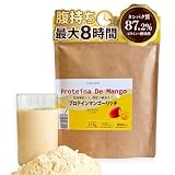 カゼインプロテイン 500g (20食分) リッチマンゴー味 腹持ち最大8時間 ダイエット 置き換え プロテイン タンパク質87.2% 酵母・乳酸菌配合 国内製造