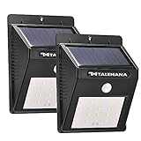 センサーライト TALENANA センサーライト 屋外 人感センサー led ライト 防犯ライト 玄関ライト ガーデンライト ソーラー 太陽発電 広角照明 屋外照明 IP65防水 夜間自動点灯 改良版