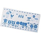 306781/モンスイユ/【RUB A DUB DUB 】Ｒ．ベビー湯上りガーゼ（ブルー）/ラブアダブダブ/キッズ/ベビー/アニマル/タオル/シーツ/寝具/赤ちゃん/ギフト/プレゼント