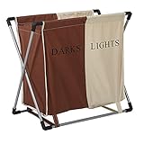 Karmas製品double-basket double-color FlodingランドリーソーターHamperオーガナイザー洗濯服バスケットストレージ