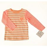 Carters 【カーターズ】 ボーダーハート ピンクTシャツ　9ヶ月 [並行輸入品]