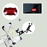 Bike SmartPhone Holder + Safety Flashing Back Light Set [並行輸入品]