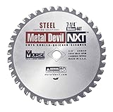 MK Morse CSM72540NSC Metal Devil NXT Circular Saw Blade, 7-1/4-Inch Diameter, 40 Teeth, 5/8-Inch Kno