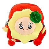 (スマイル ワキキ)Smile YKK 可愛い リュックサック 子供用 デイパック 女の子 バックパック 向日葵 赤ちゃん ベビーバッグ リュックサック 鞄 幼稚園 登山 レッド