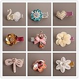 BIANHUAN ヘアクリップ ヘアピン アクセサリー 11 点セット カラフル ヘアバンドベビー 子供 髪飾り 髪留め 王冠 可愛い リボン ヘアアクセサリー 出産祝い ギフト キッズ 髪留め ヘア