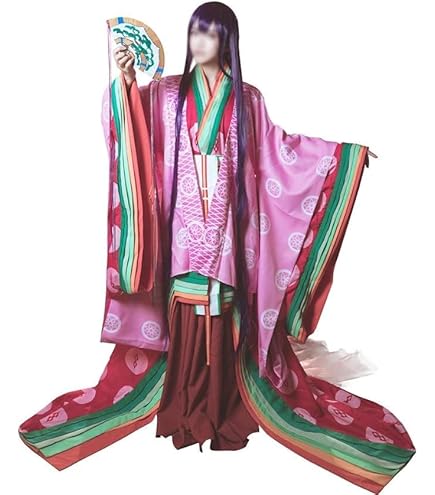 Amazon.co.jp: 十二単風 十二単衣 五衣唐衣裳 女性貴族用 ○コスプレ