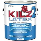 KILZ 2 Multi-Surface Stain Blocking Interior/Exterior Latex Primer/Sealer, White, 1-gallon [並行輸入品]