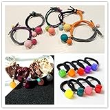 BIANHUAN ヘアゴム 大人 かわいい ボンボン 9点セット ヘアアクセサリー 髪飾り 髪留め ゴム キッズ 子供も通用 ヘアポニー カジュアル 小物 ギフト おしゃれ シンプル 人気