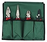 Wiha 30990 Ergo Soft Grip Industrial Set In Canvas Pouch, 4 Piece Set [並行輸入品]