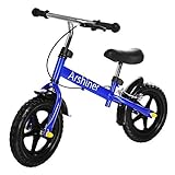 Arshiner Toddler Training No-Pedal Balance Bike Learn To Ride Bicycle Blue for Girls or Boys [並行輸入品]