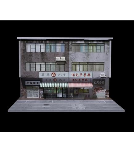 Amazon.co.jp: MoreArt 1/64【日本の商業ビル】 ジオラマ 駐車場