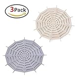 排水ヘアフィルター革新的な排水プロテクター/シャワー排水カバーバスタブとキッチンなど（3パック）