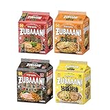 【Amazon.co.jp 限定】マルちゃん ZUBAAAN! 3食パック 4種 セット (横浜家系醤油豚骨、背脂濃厚醤油、旨コク濃厚味噌、にんにく旨豚醤油 各1袋 計4袋 12食 袋麺 詰め合わせ インスタント)