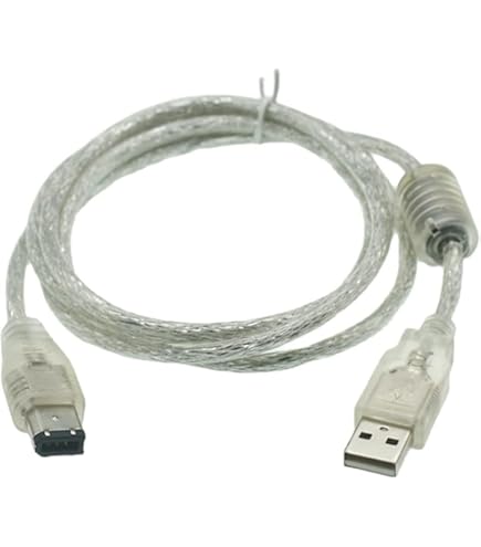 Amazon.co.jp: ezqnirk 1個 1.5M Firewire IEEE 1394 6ピン オス - USB