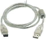 1個 1.5M Firewire IEEE 1394 6ピン オス - USB 2.0 オス アダプター コンバーター ケーブルコード [並行輸入品]
