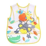 Domybest可愛いベビー食事用エプロン　4色 タッセル　よだれかけ　赤ちゃん 幼児　新生児　お食事練習 お絵描き　保育園用などに最適 (A) (C)