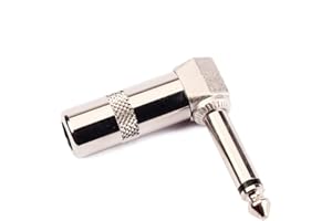 CORHAD Right Angle Mono Phone Plug Connector Guitar Cable Adapter All Construction Textured No Slip Barrel for Tight Spaces