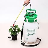 amzmonnsuta 5Lガーデンスプレーボトル ハンド圧力バックパック式 高圧噴霧器 水まき スプレー缶