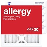 AirXフィルタアレルギー10 x 10 x 2エアフィルタMERV 11 AC炉プリーツエアフィルタ交換用ボックスの6、Made in the USA