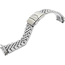 22mm ステンレスベルト ブライトリング向け 5連ブレス ポリッシュ シルバー ブライトリング 「ブライトリング(BREITLING)向け」輸入王