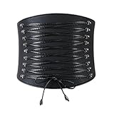 レトロヨーロッパのドレスウエストシーリングベルトスカートベルトバンドアクセサリー、黒