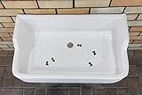 昭和レトロなタイル流し台金魚柄　Mサイズ防水タイプ内部使用可　M-KB-5　黒金魚５匹