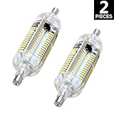 YouOKLight 2 Pack R7S 78MM 5W LED Bulb 108-SMD 3014 Warm White Light Outdoor LED Flood Light AC 110~