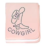 CafePress – Cowgirl – スーパーソフトベビー毛布、新生児おくるみ ピンク 07226253816832E