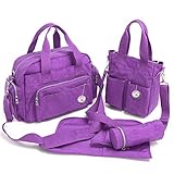 Babyhugs? 4pcs Baby Chic Nappy Changing Diaper Messenger Bag Set - Purple by BabyHugs