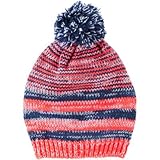 OSHKOSH(オシュコシュ) ストライプPomビーニー コーラル 小物 4～6歳【並行輸入】