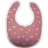 動物柄スタイ KSMB-NO.3(PI)　エプロン【プロヴァンス調デザイン】　ビブ　よだれかけ　リバーシブルタイプ　【日本製】　【charlotte限定】