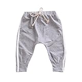 子供　ロングパンツ キッズ 長ズボン スポーツパンツ　スウェットパンツ カジュアル　ストレッチ コットン　2本ライン　ストライプ　綿　運動　男女兼用 お出かけ　10分丈 身長65-115cm