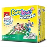 Baby Love Playpants Baby Pants Diapers Nano Power plus size L 16 pcs