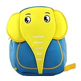 HUIB Kid Backpack Cute 3D Elephant Cartoon Animal Neoprene Bag for Baby(AB049-b) [並行輸入品]