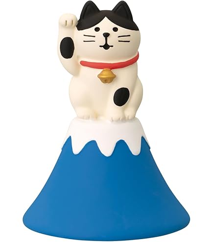 Amazon.co.jp: 猫 白猫 眠り猫 骨董 陶器 置物 インテリア 工芸品 美術