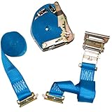 2 x 2 " x 20 ' e-track Logisticラチェットストラップwith e-track and a-track継手