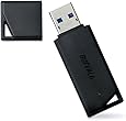 BUFFALO USB3.0対応 USBメモリ 32GB キャップ式 ブラック RUF3-K32GA-BK/N