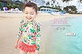 Angel Mili水着 女の子 ワンピース ビキニ スイムキャップ付き 3点セット 子供 ジュニア 90 100 110 120 130cm kids ガールズ 花柄 フリル セパレート こども用