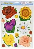 Beistle 55086 Flower Clings、12 by 17インチ