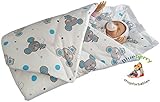 BlueberryShop Classic with Pillow Swaddle Wrap Blanket Sleeping Bag for Newborn baby shower GIFT 100