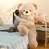 AMIRA TOYS テディベア ぬいぐるみ 大きい くま ぬいぐるみ 巨大ぬいぐるみ くまのぬいぐるみ bear big size 170cm（ライトブラウン）