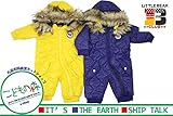 【子供服】 Little Bear Club (リトルベアークラブ) フード取り外しジャンプスーツ 70cm～90cm N52152