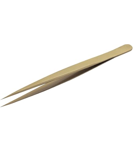 Amazon | uxcell 精密ストレートチップピンセット ステンレス鋼 多機能