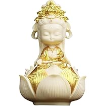 Amazon｜ミニ 可愛い 観音像 観音菩薩 置物 厄除け インテリア